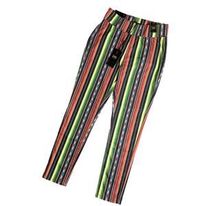 Lucky & Blessed Trousers S‎ 28X28 Serape Color Striped Stretch High Rise Pull On